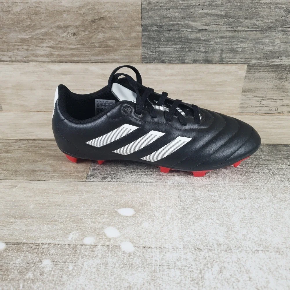 Adidas Goletto Viii FG Youth Kids Cleats Sz 5.5 Black Lace Up Soccer